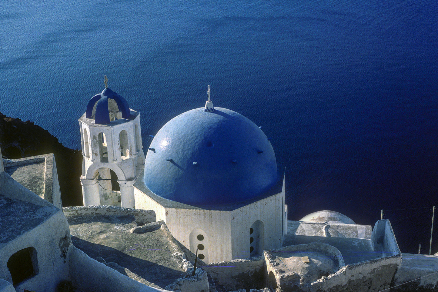 Santorini, a dome in Oia