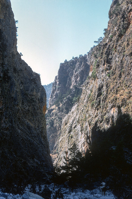 Crete the Samaria canyon