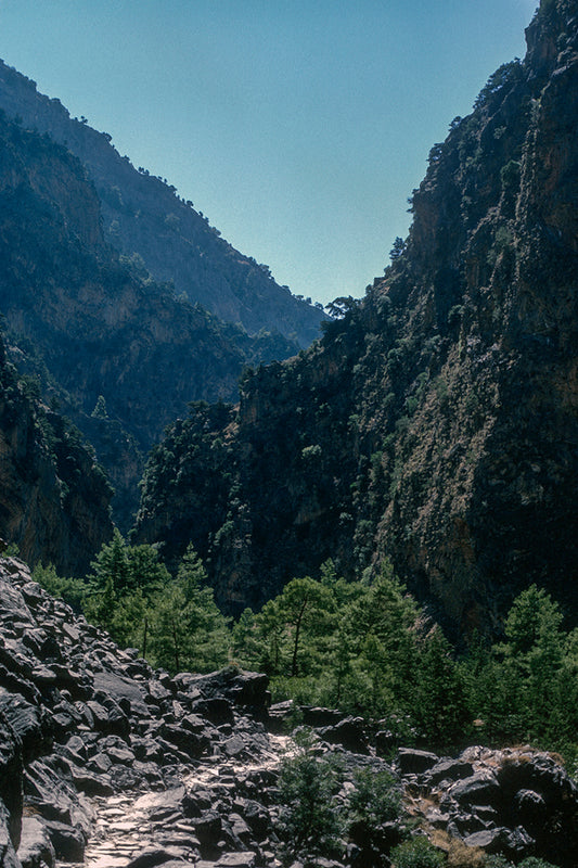 Crete the Samaria canyon