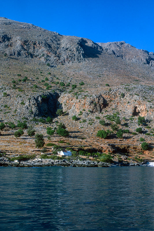 Crete towards Loutro view fron the sea