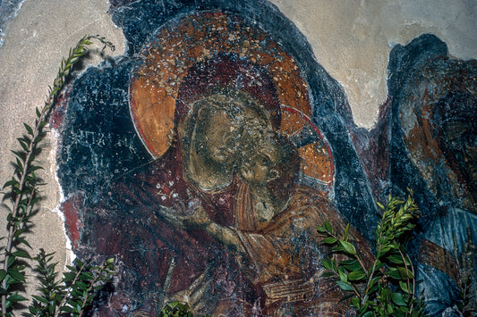 Crete mural in Anogeia