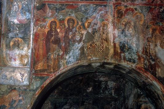 Κρήτη τοιχογραφία στην Ιερά Μονή Βαλσαμονέρου