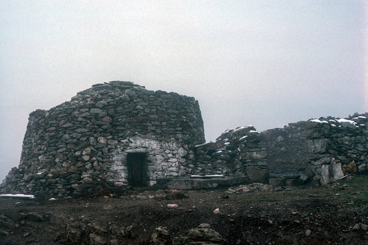 Crete misty weather towards Idaion Andron