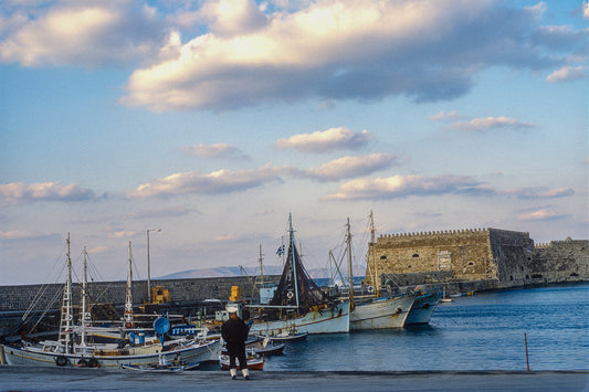 Crete, view of the port of Heraklion