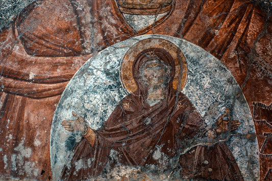 Crete: Mural in the church at Chromomonastiri