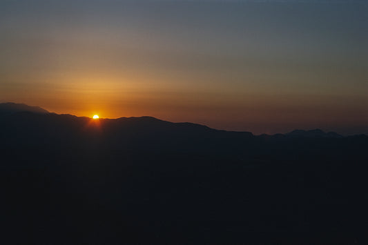 Crete sunset in Aghios Nikolaos