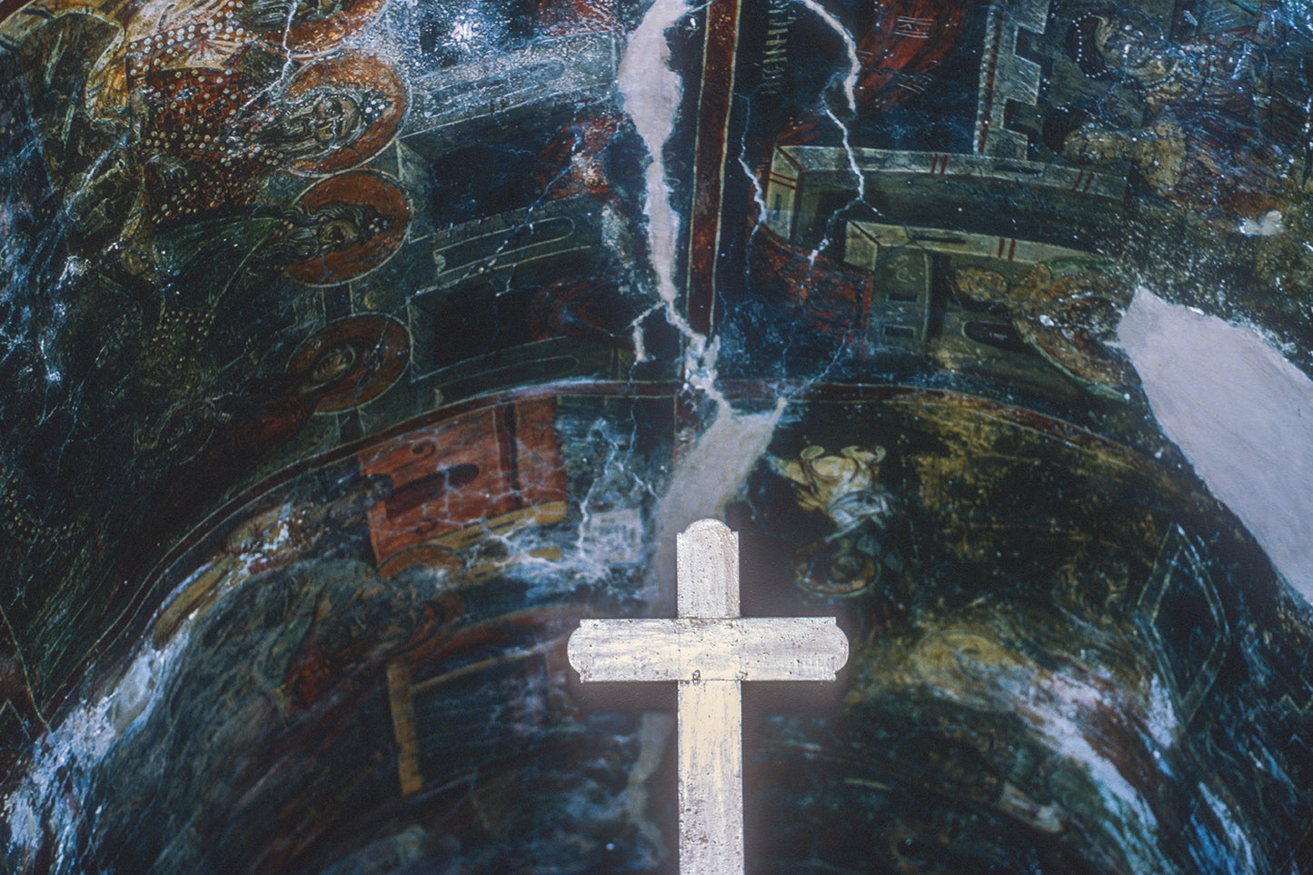 Crete, a fresco of the church in Kritsa