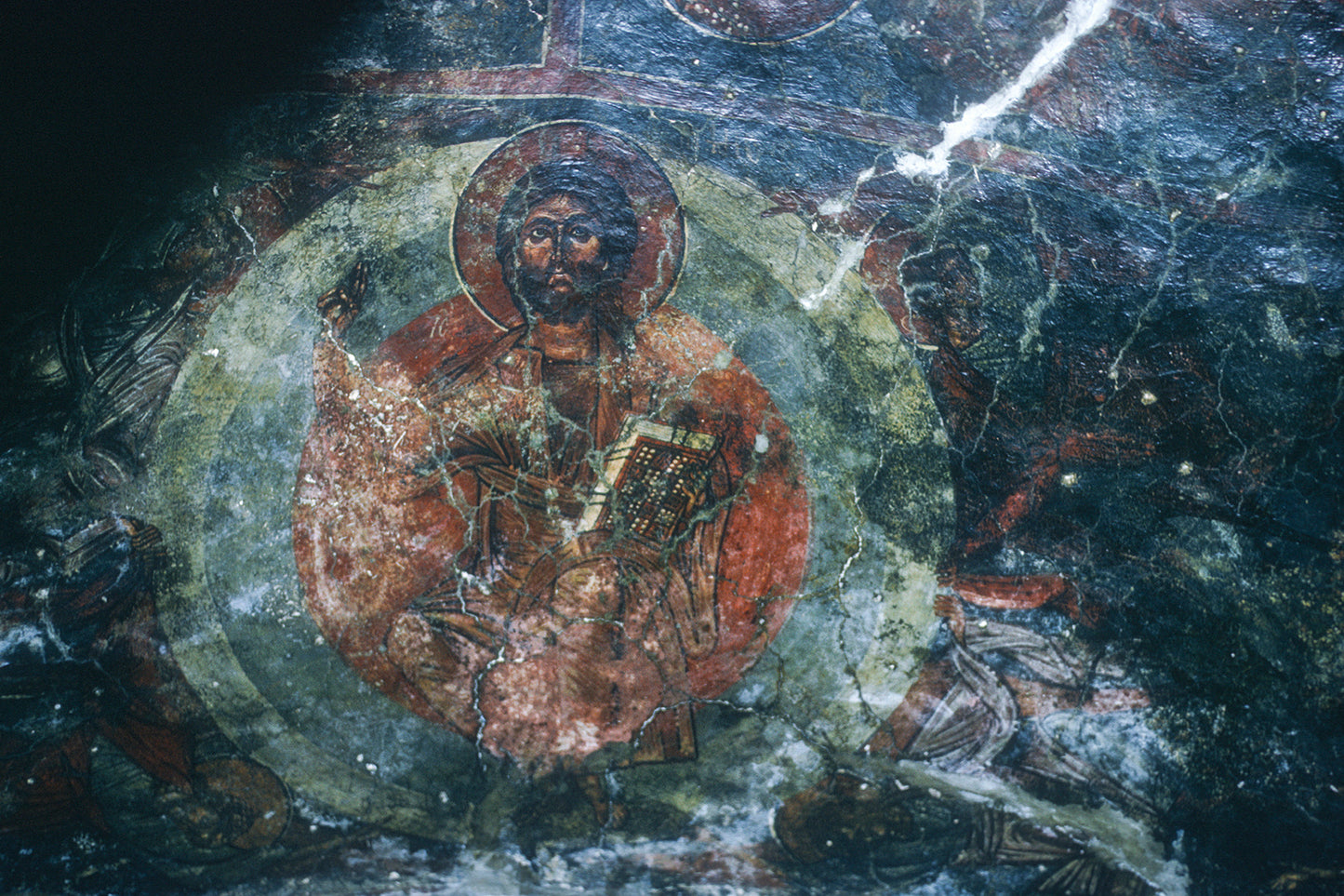 Crete, a fresco of the church in Kritsa