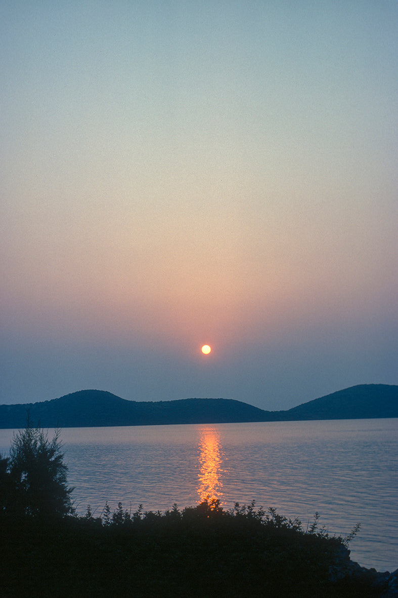 Crete, sunset in Elounda