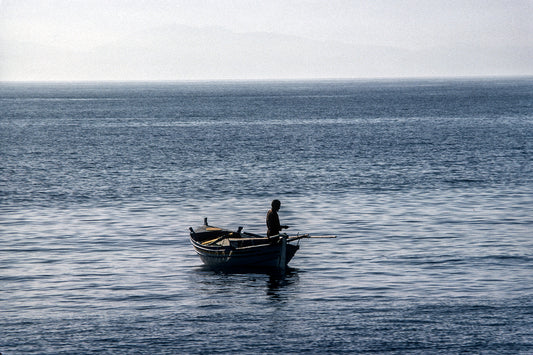 Crete a fisherman in Elounda