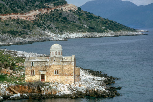 Mani to Lagia a church on the edge of the rock