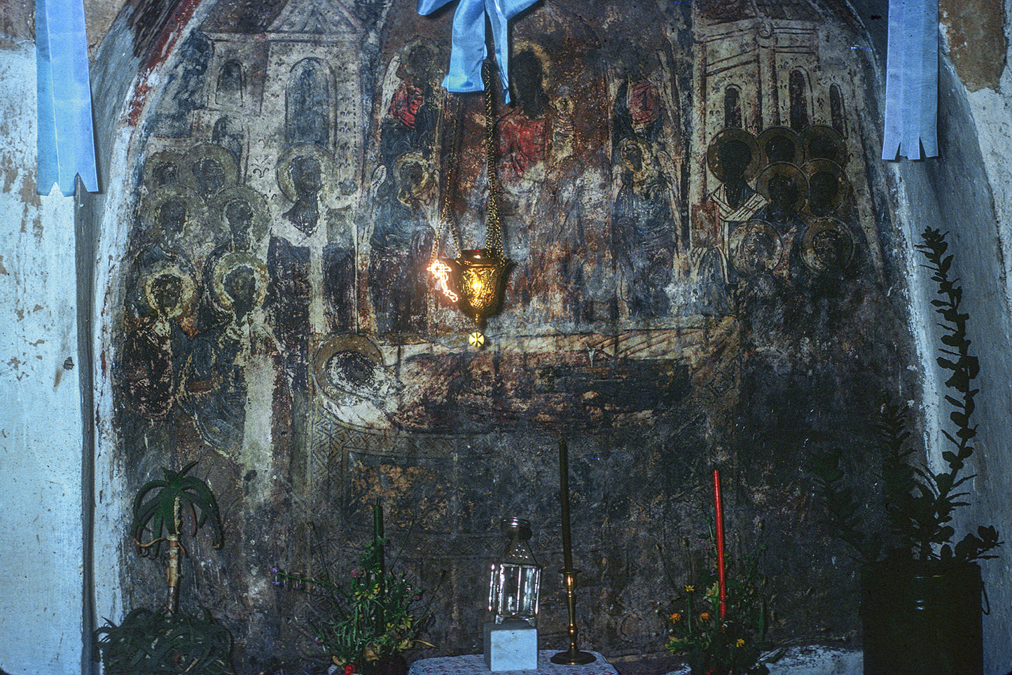 Μάνη τοιχογραφία στην εκκλησία της Φανερωμένης