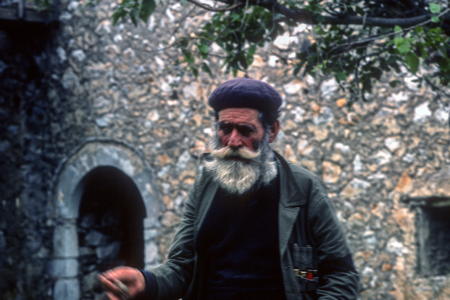 A man in Ageranos in Mani