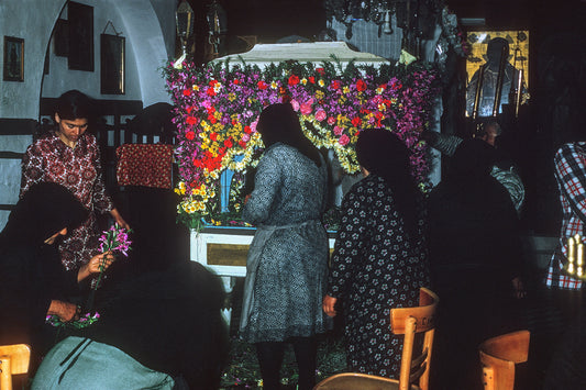 The preparation of the Epitaph in Mani