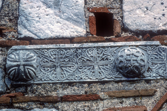 Marble reliefs in Mani