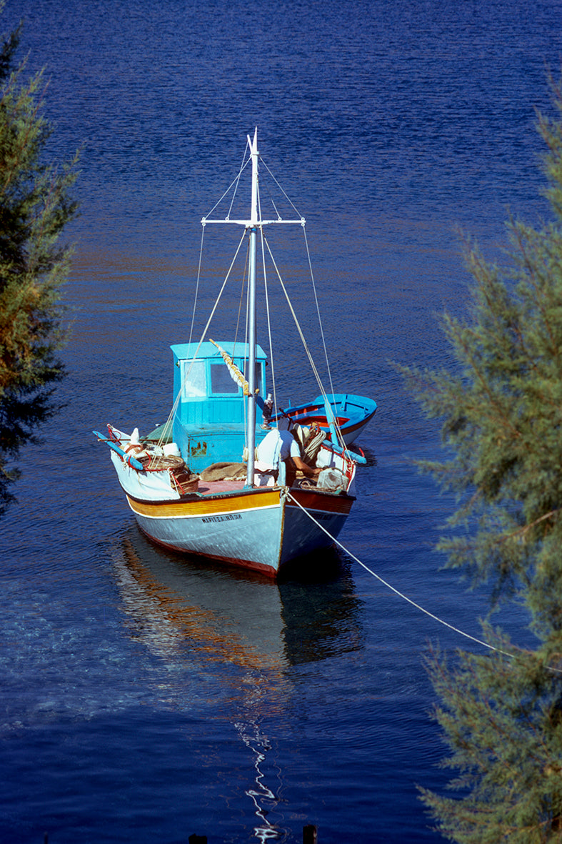 A caique in Patmos