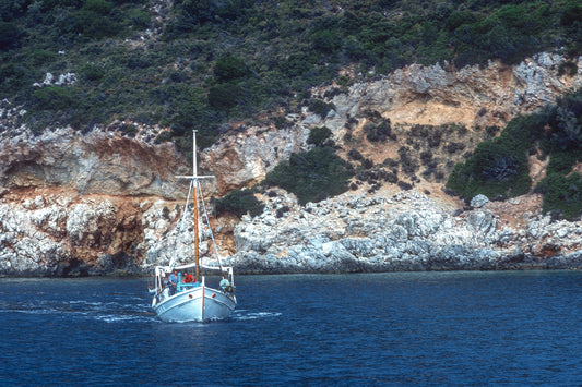 A fisfing boat somewhere in the Aegean Sea