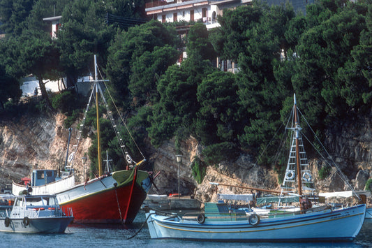 Fishing boats in Alonisos island