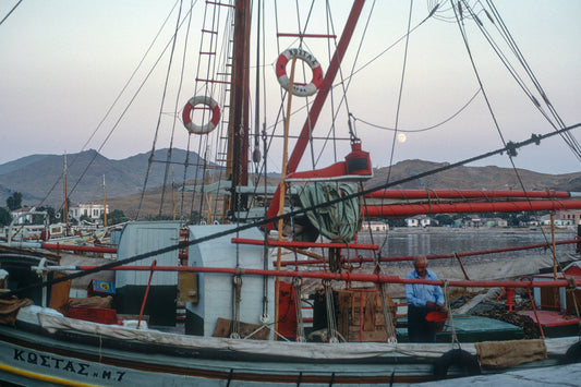 Fishing boat in Lemnos island.