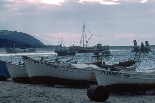 Fishing boats in Ouranoupolis