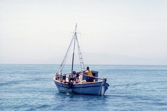 A fishing boat in the Ionian Sea