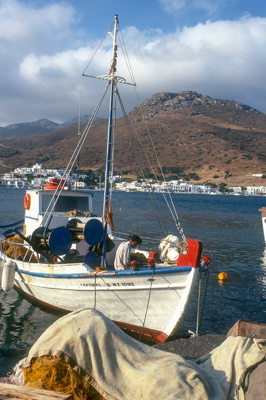 The fishing boat in Amorgos