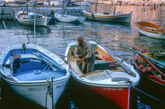 Boats in Hydra port