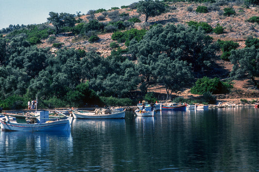 Αραγμένα βαρκάκια στην Λευκάδα