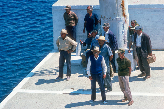 Waiting for the boat in Serifos island