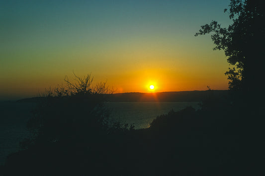 Sunset in Kefalonia Sission Moanstery