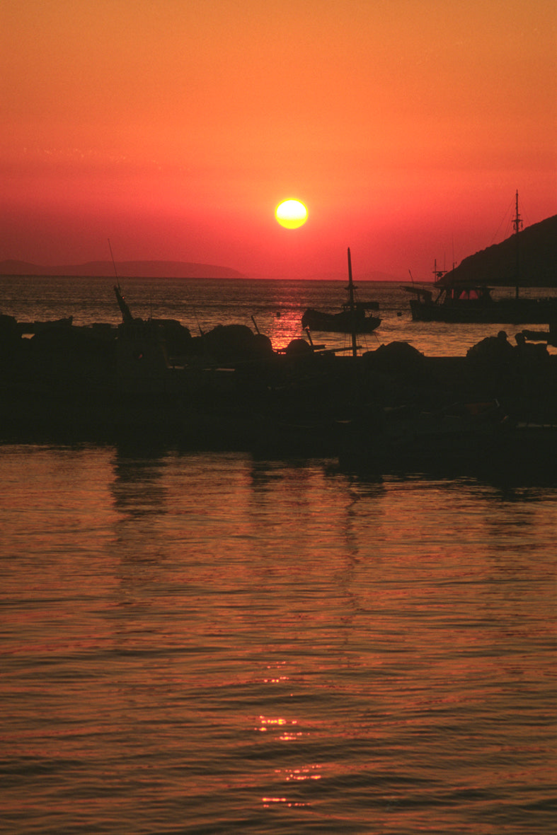 Sunset in Amorgos island