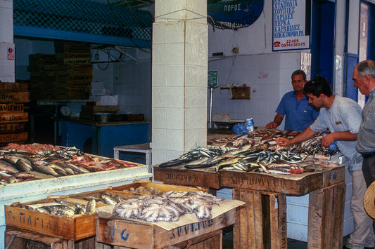 The fish market in Poros